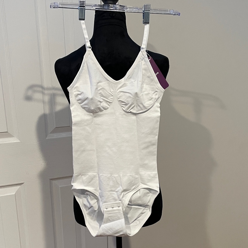 Women's White Shapewear Bodysuit